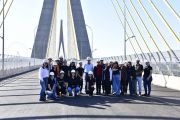 Estudiantes de la ESBA-UNE visitan obras del puente de la Integración