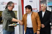 Rector de la UNE recibe a experto estadounidense en ciencias atmosféricas