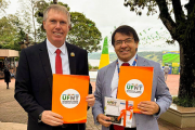 UNE suscribe convenio con universidad brasileña