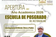 ESPO-UNE invita a Conferencia Magistral para apertura del año académico 2026