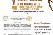 Declaran de Interés Científico y Académico Congreso Paraguayo sobre suelo