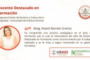 Catedrática de la UNE gana reconocimiento “Docente Destacado en Formación”