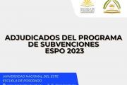 Publican lista de Adjudicados del Programa de Subvenciones 2023