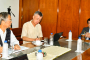 Rector recibe a representantes del Parque Tecnológico Inteligente Taiwán-Paraguay 