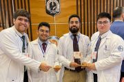 Estudiantes de Medicina de la UNE recibieron premios en evento científico