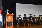 UNE entrega título Doctor Honoris Causa a ex-decanos de la Facultad Politécnica