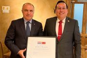 El Director Rolando Segovia Páez se reunió en privado con el embajador Genci Mucaj, ex Embajador de Albania en Republica de Turkia
