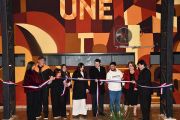 Inauguran mural con diseño alusivo a los 15 años de la ESBA-UNE