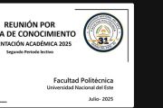 Inicio del Segundo Periodo Académico 2025 – Facultad Politécnica