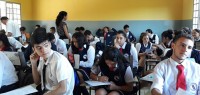 Ilustración 1. Inicio de clases por segundo año consecutivo en el Colegio  Nacional Forjadores de la Patria.