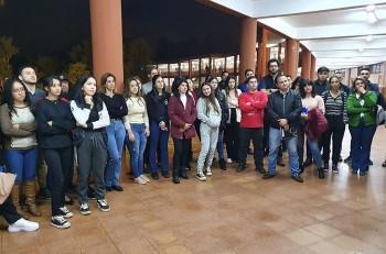 Presentación de proyectos de extensión universitaria en la Facultad de derecho y Ciencias Sociales de la UNE.