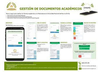 Paso a paso de cómo realizar solicitud de documentos académicos en línea.